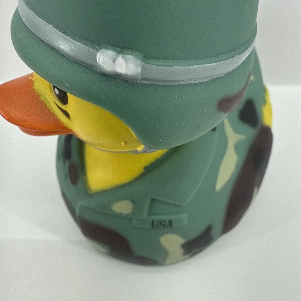Boston Duck Tours Military Camo Rubber Duck Army Helmet Collectible 3.5
